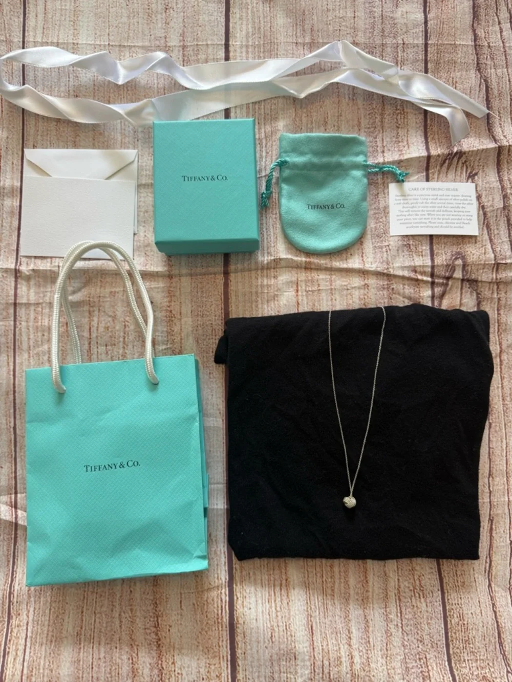 Tiffany & Co. Silver Rope Knot Pendant Necklace - Silver - Picture 4 of 7